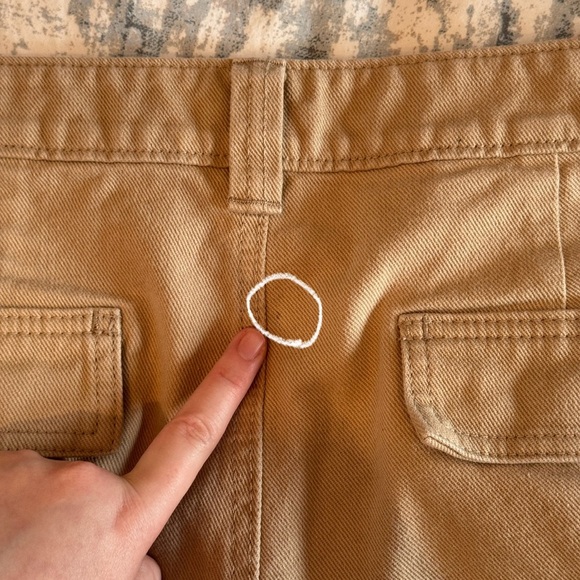 Aritzia TNA Corbett Cargo Pant Size 12 Tan Loose Baggy Wide Leg 90s Y2K Utility - Picture 8 of 16